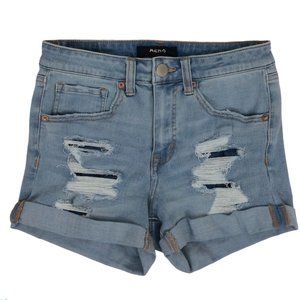 Aeropostale High Rise Midi Women’s Size 4 Factory Destroyed & Distressed Light